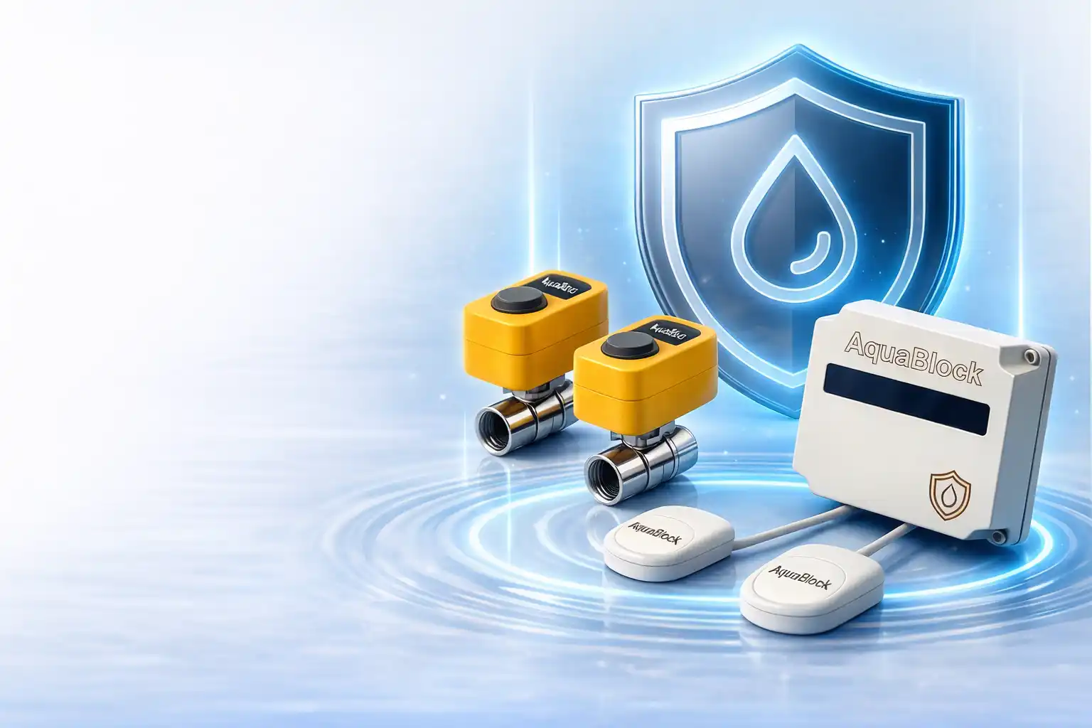 AquaBlock — water leak protection kit